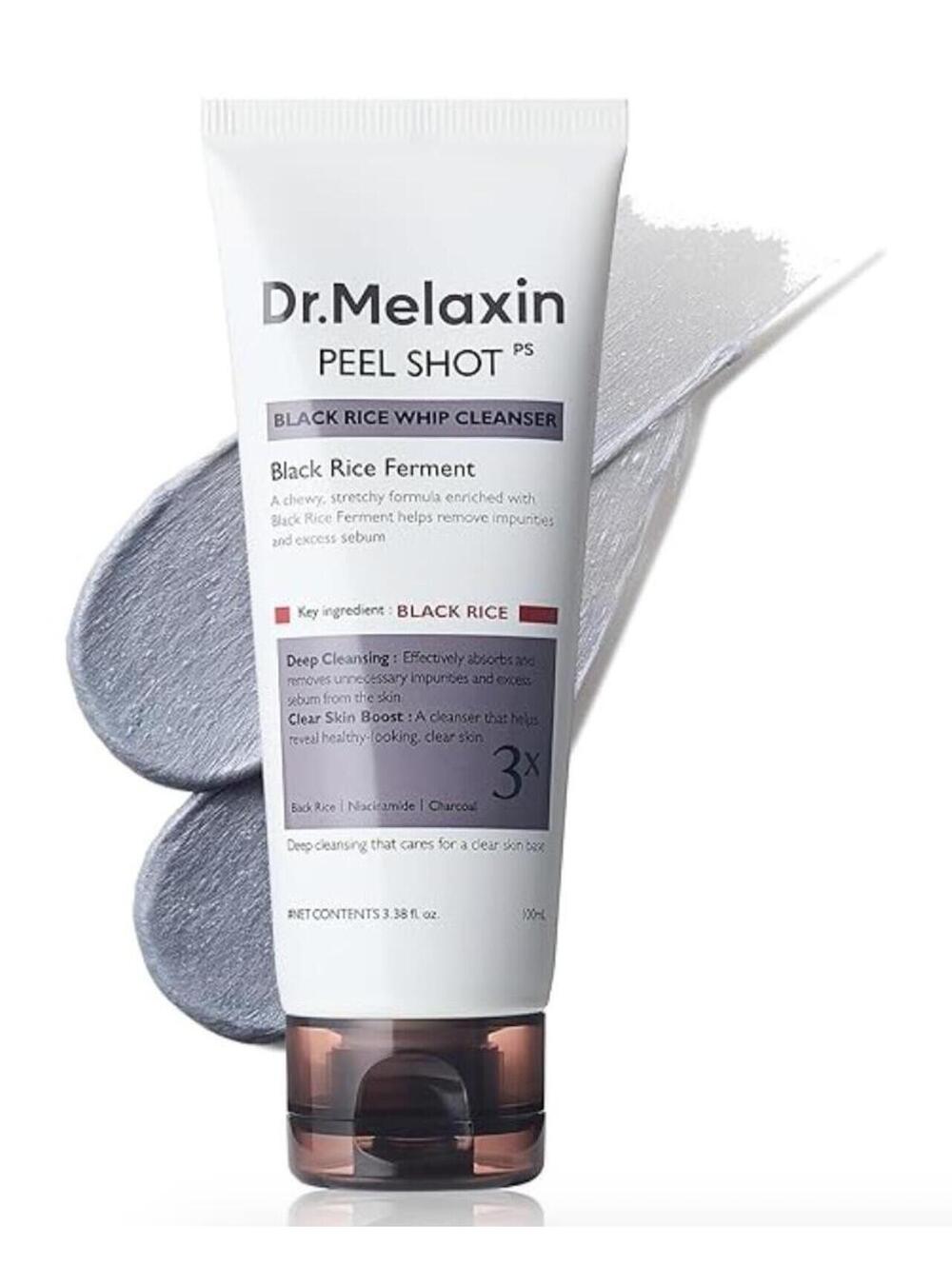 Dr.Melaxin Peel Shot Black Rice Mochi Whip Cleanser 100ml